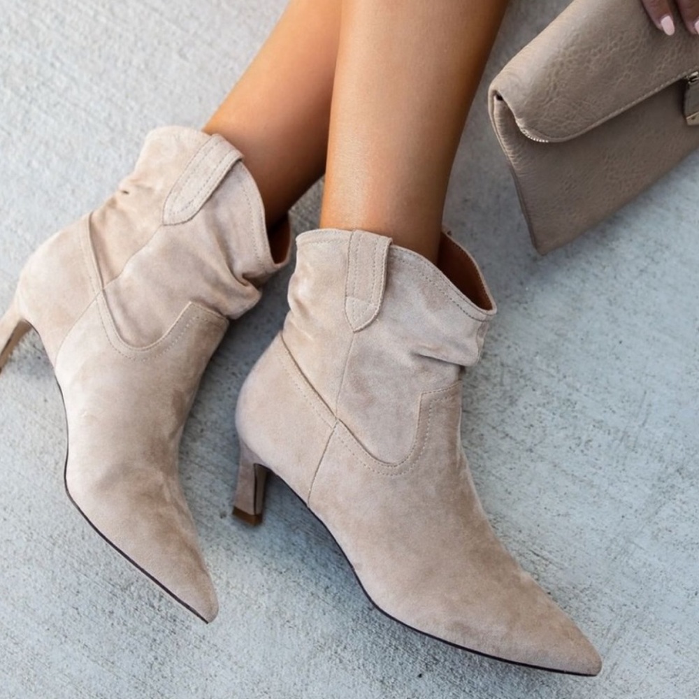 Vici suede booties